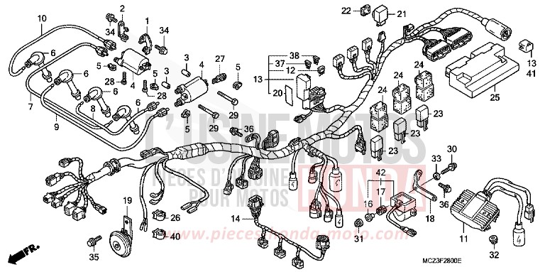 WIRE HARNESS for Hornet 900 NOIR (NH1) from 2004